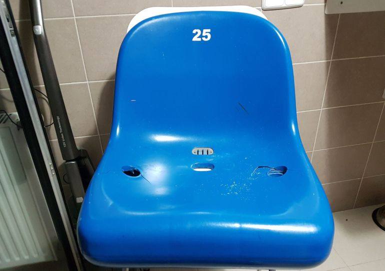 Asiento Vicente Calderón — reliquia del Atlético de Madrid